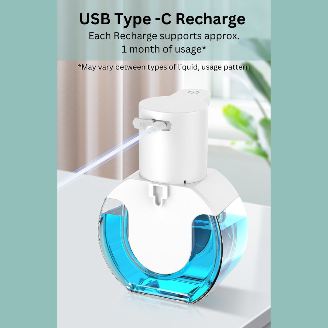 Bubbleman 4 Rechargeable Automatic Soap Dispenser 430ml Capacity
