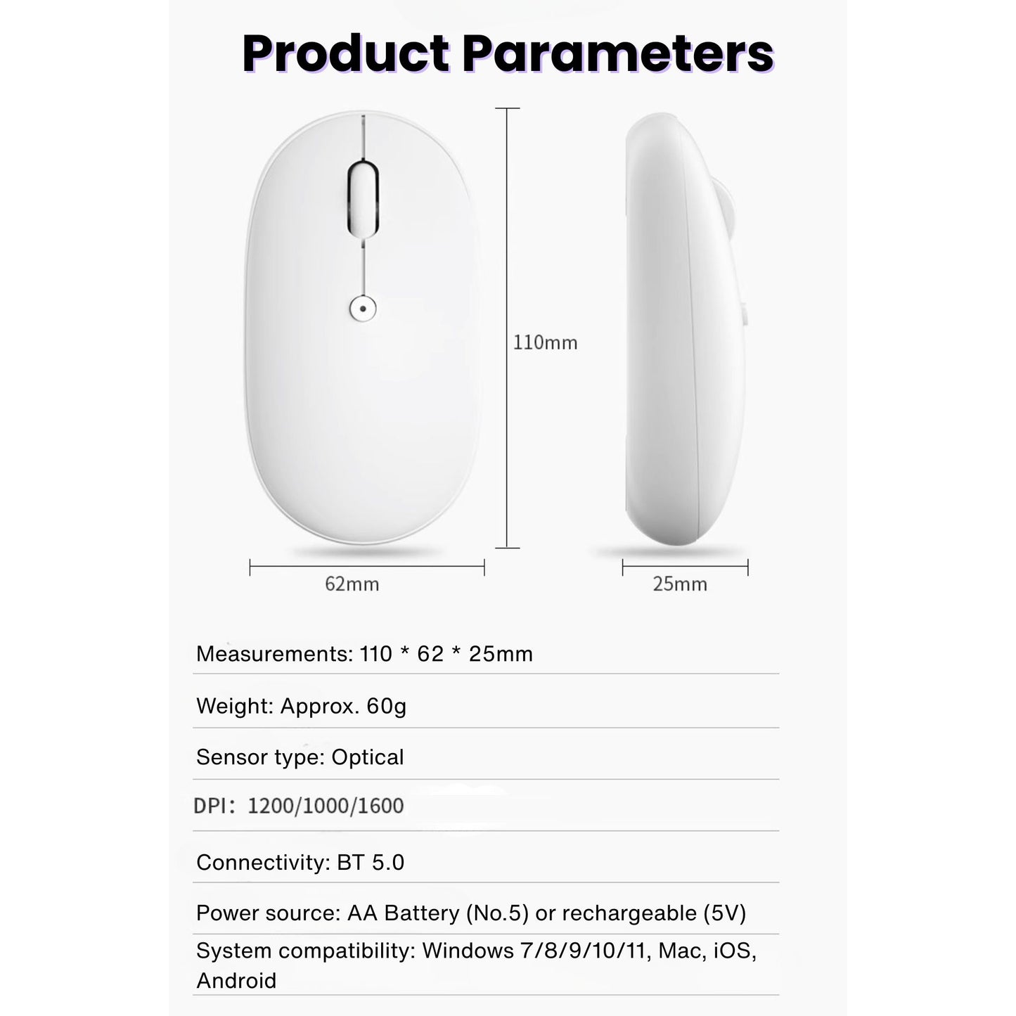 BOW Bluetooth Wireless Mouse