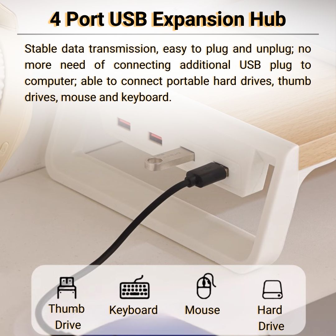Mojo Premium Monitor Stand with USB Hub