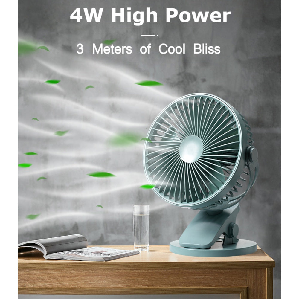 J400 Mini Desktop USB Clip Fan