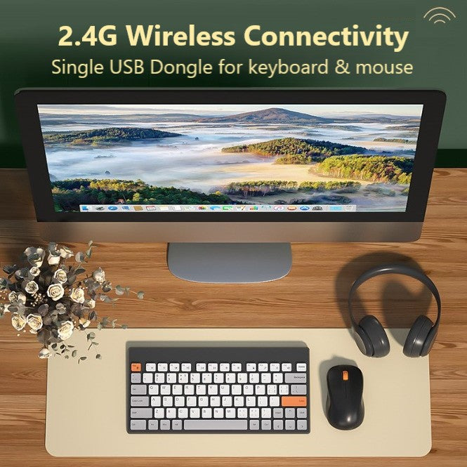 BOW Wireless Keyboard Mouse Ergonomic Home Office