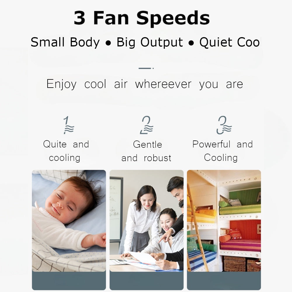 J400 Mini Desktop USB Clip Fan