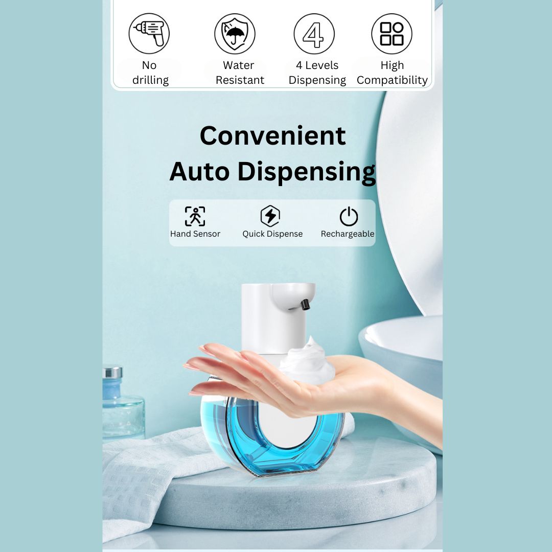 Bubbleman 4 Rechargeable Automatic Soap Dispenser 430ml Capacity