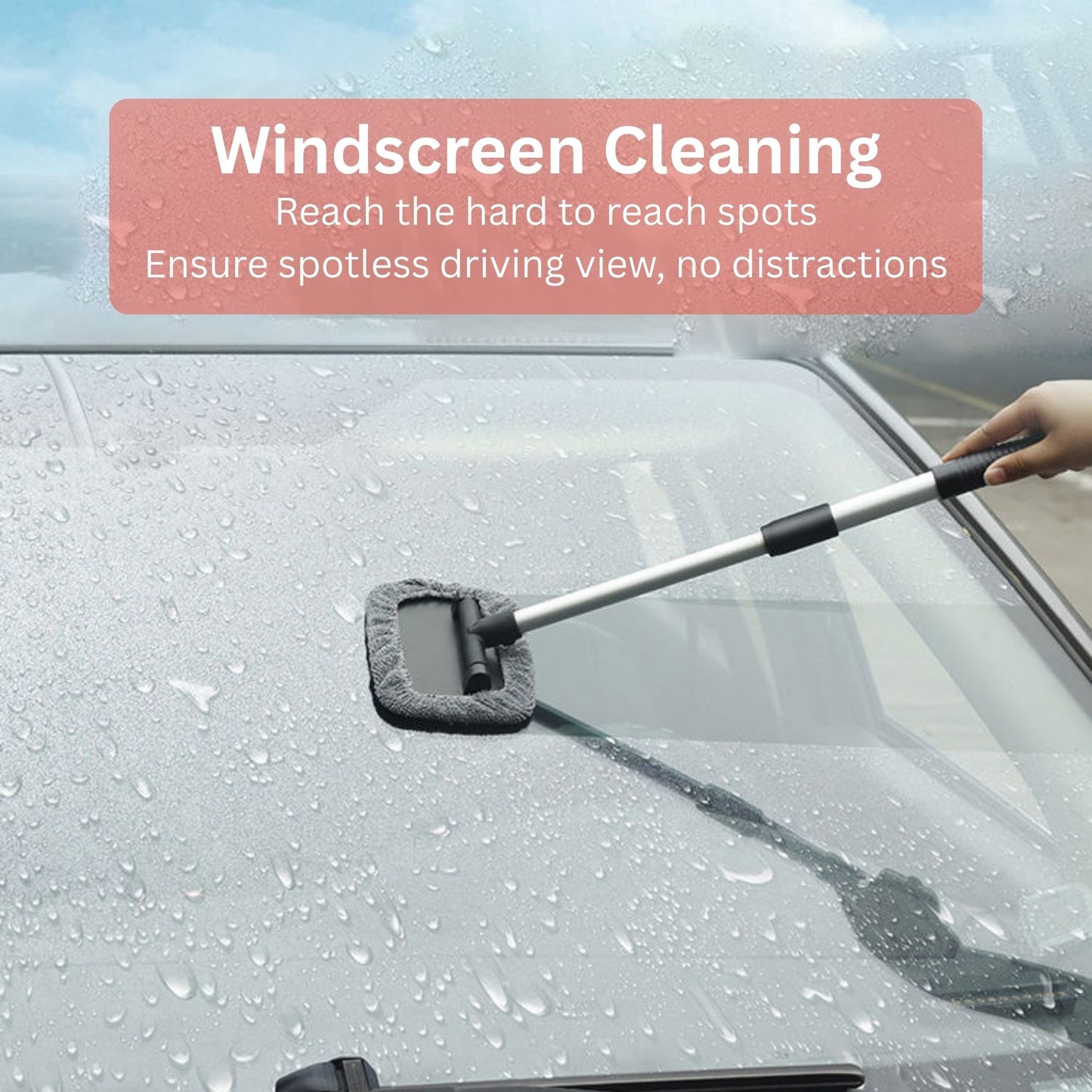 Car Window Screening Cleaning Mop Window Cleaner