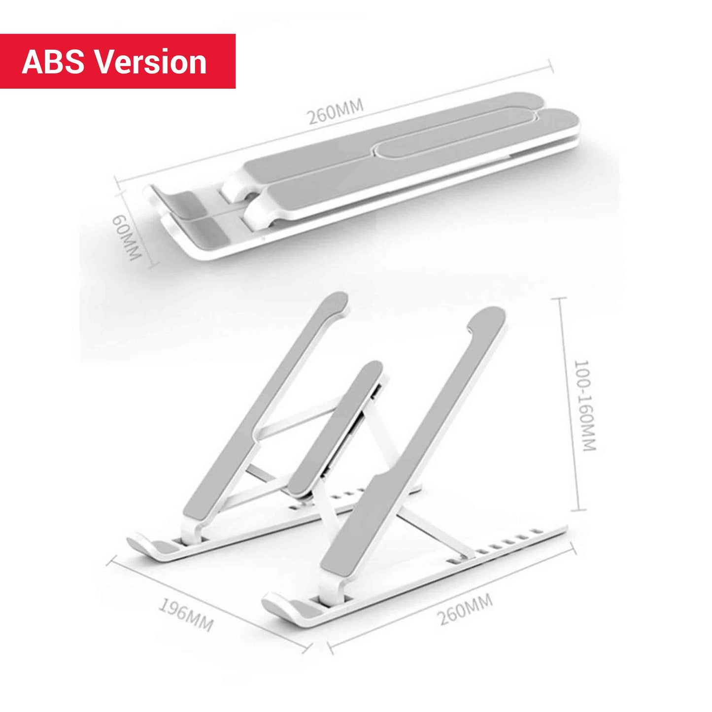 Aluminum 6 Height Ergonomic Portable Laptop Stand