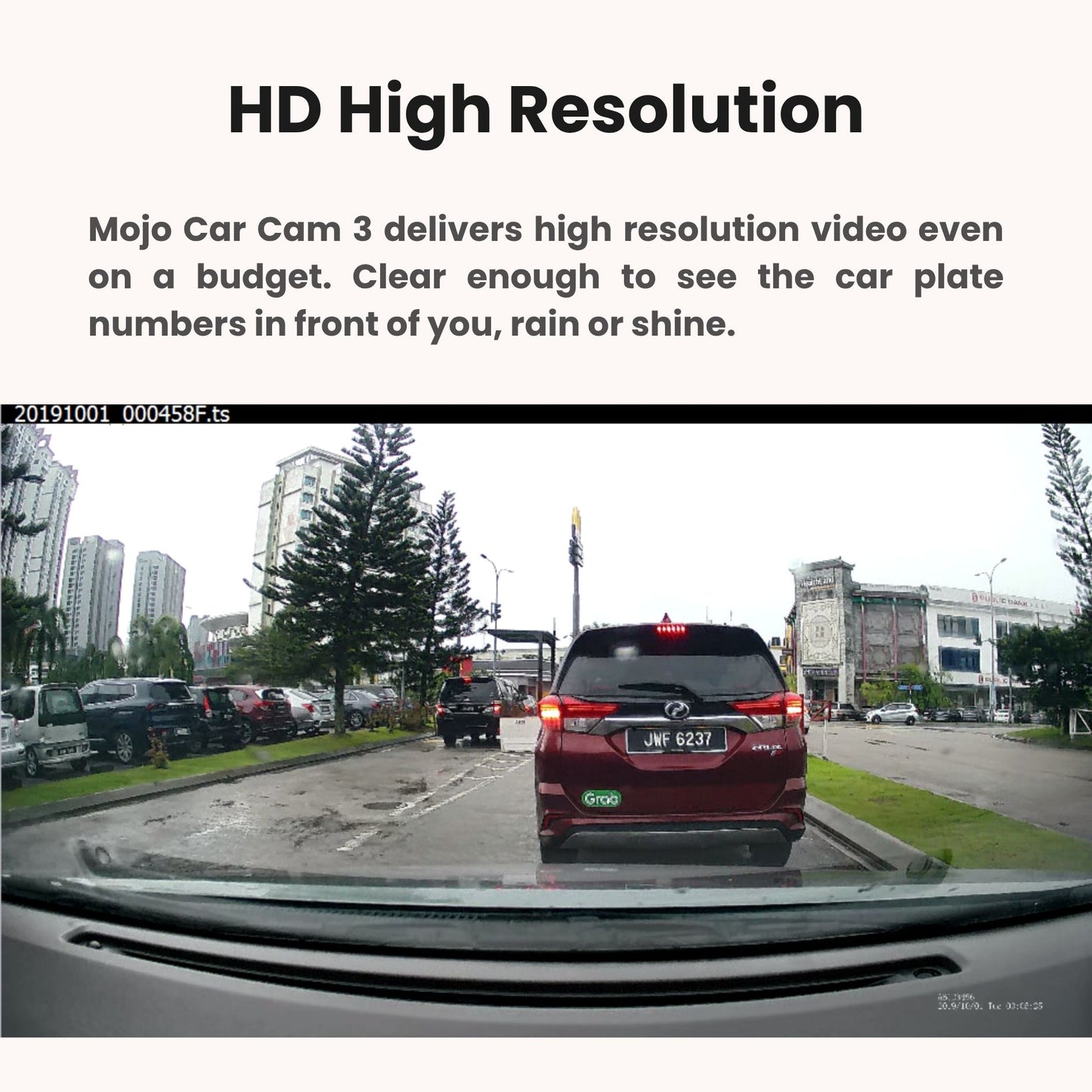 Mojo Car Camera 3 EZDL Single Camera Dash Cam