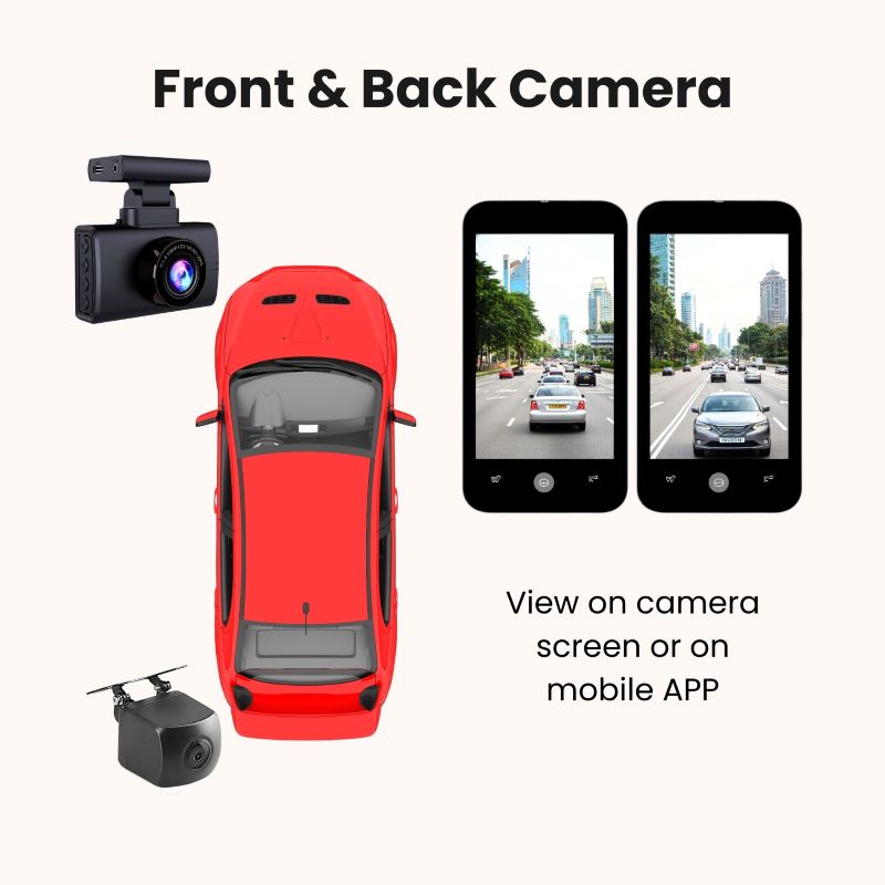 Mojo Car Cam 3 Pro 4K Front and Back HD Car Camera