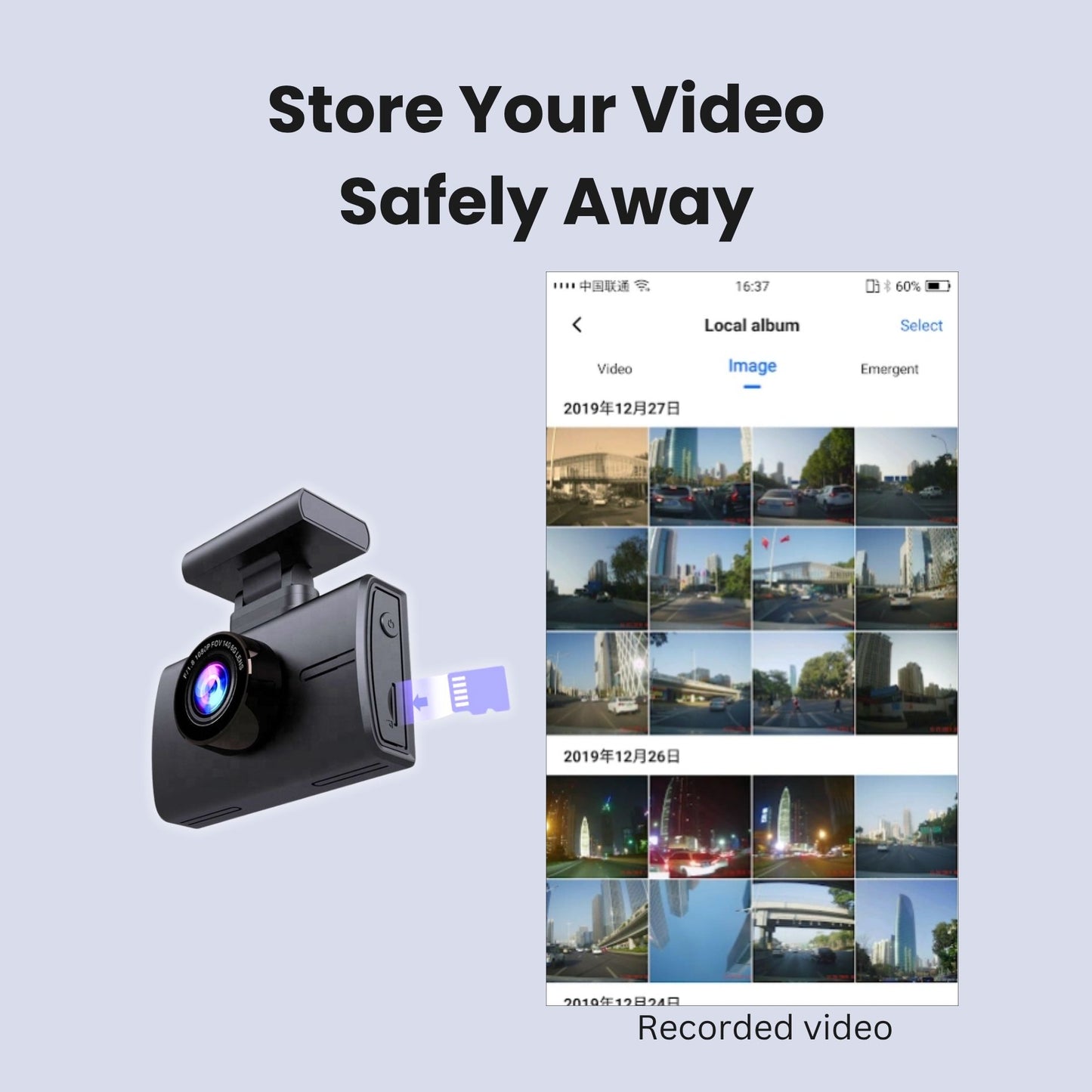 Mojo Car Cam 3 Pro 4K Front and Back HD Car Camera