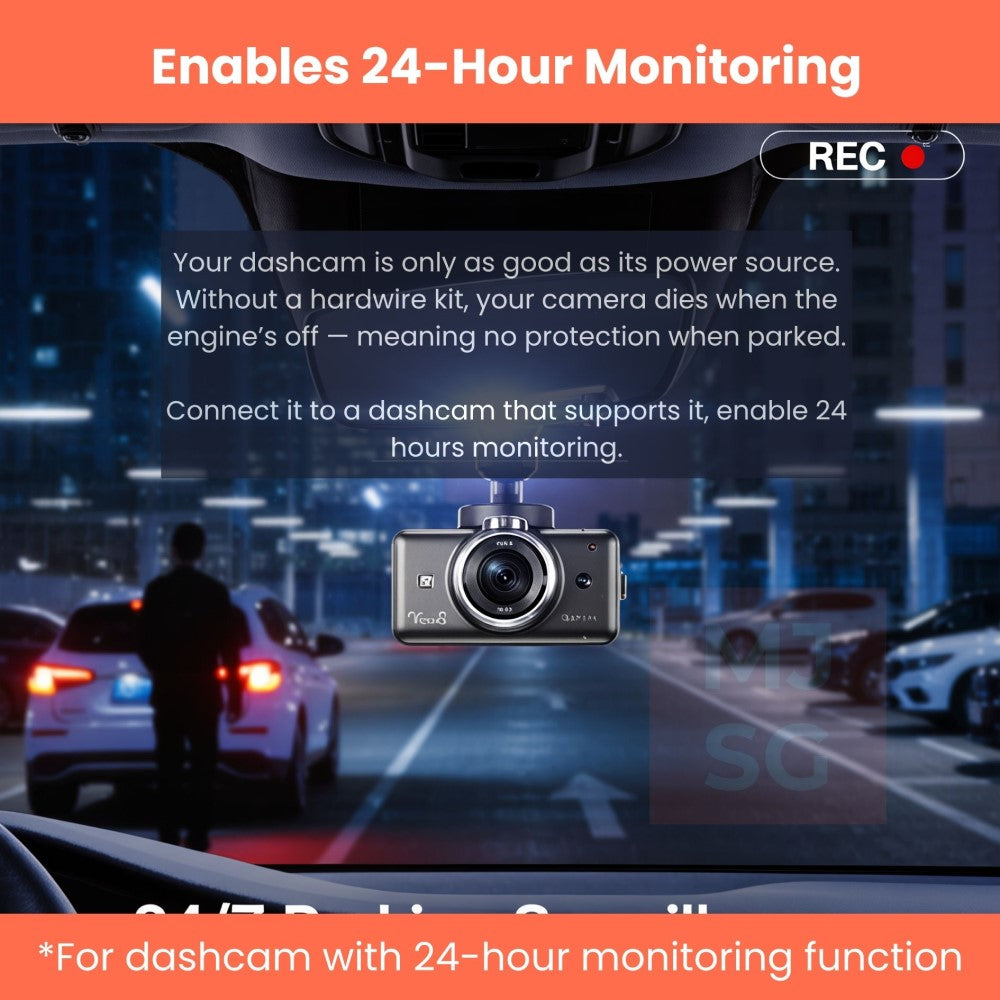 Low Voltage Cable for 70Mai Dashcam and Mojo Car Cameras