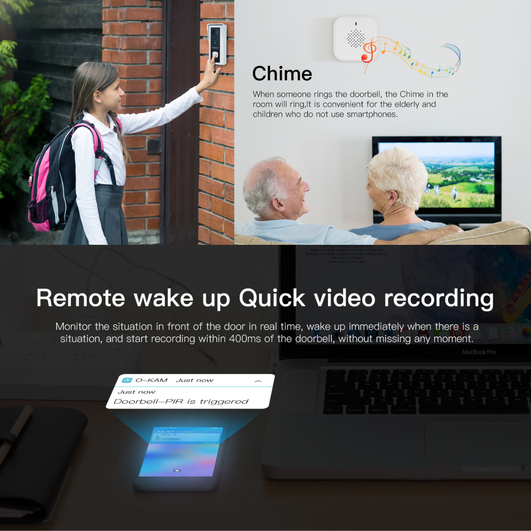 VSTARCAM DB6 Smart WIFI Video Doorbell with Chime