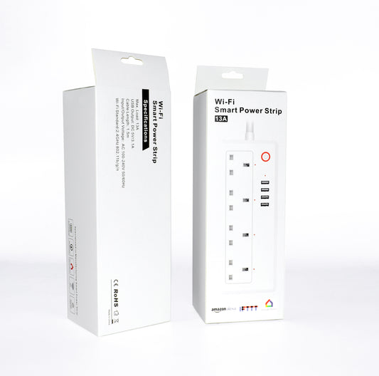 Tuya Smart APP Control WiFi Power Strip 4 Way 4 USB Ports Individual Control Schedule Google Alexa