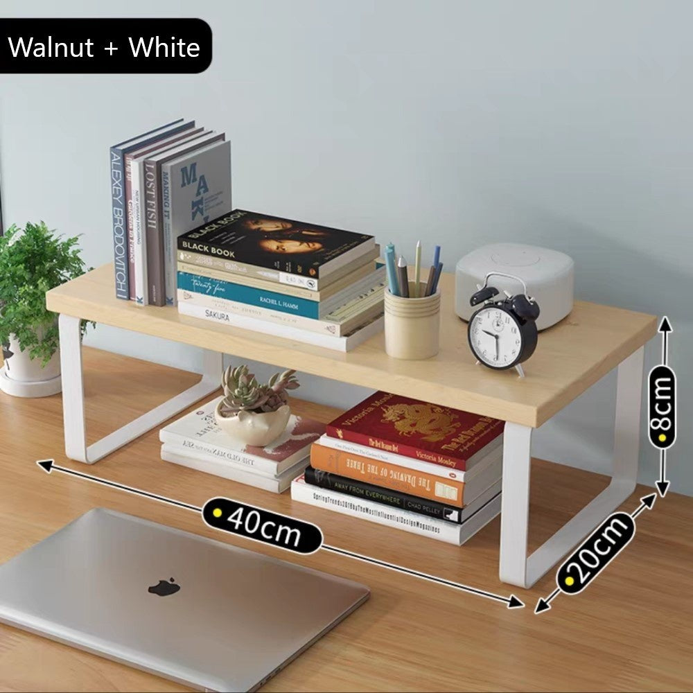 Mojo Wooden Monitor Stand Office Organizer