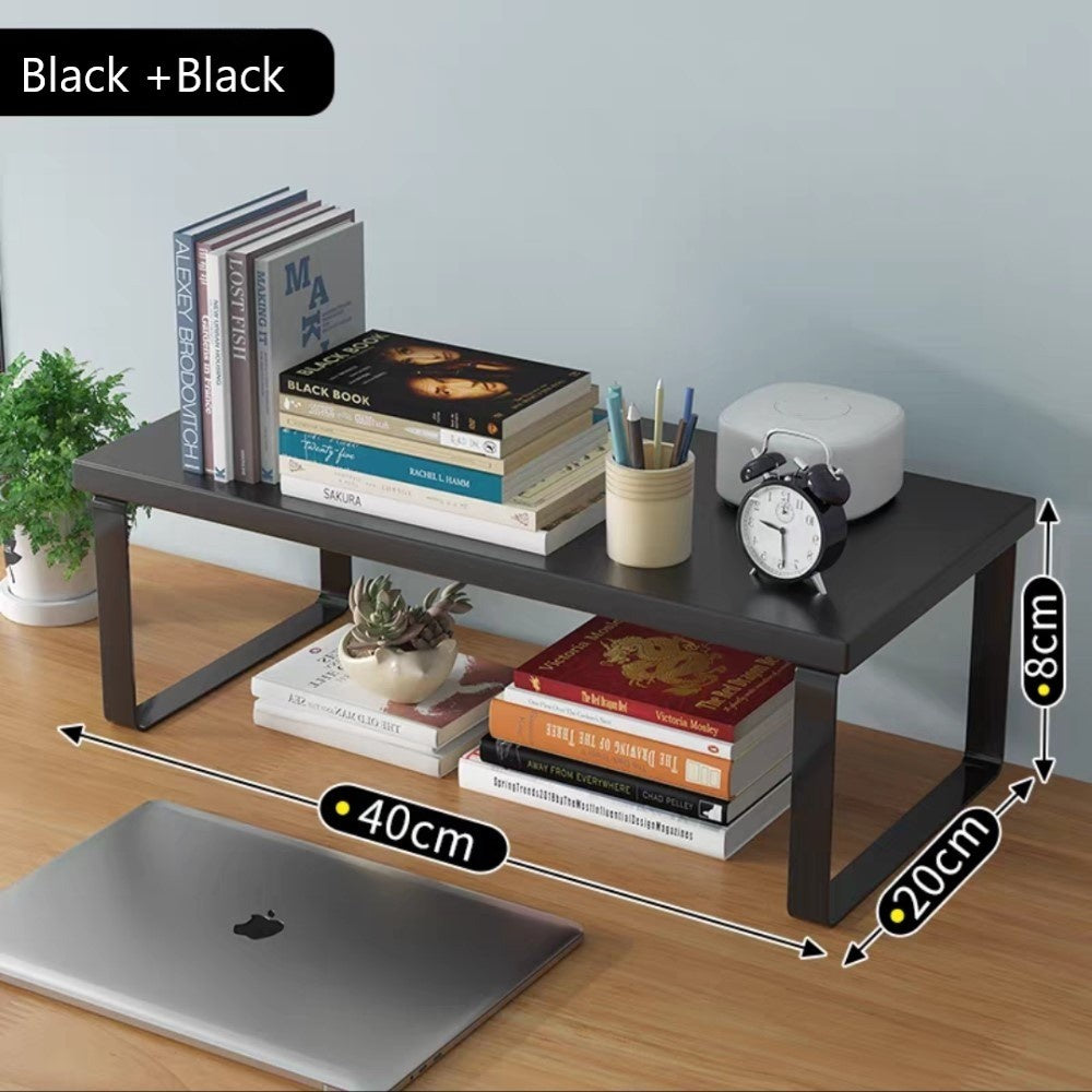 Mojo Wooden Monitor Stand Office Organizer