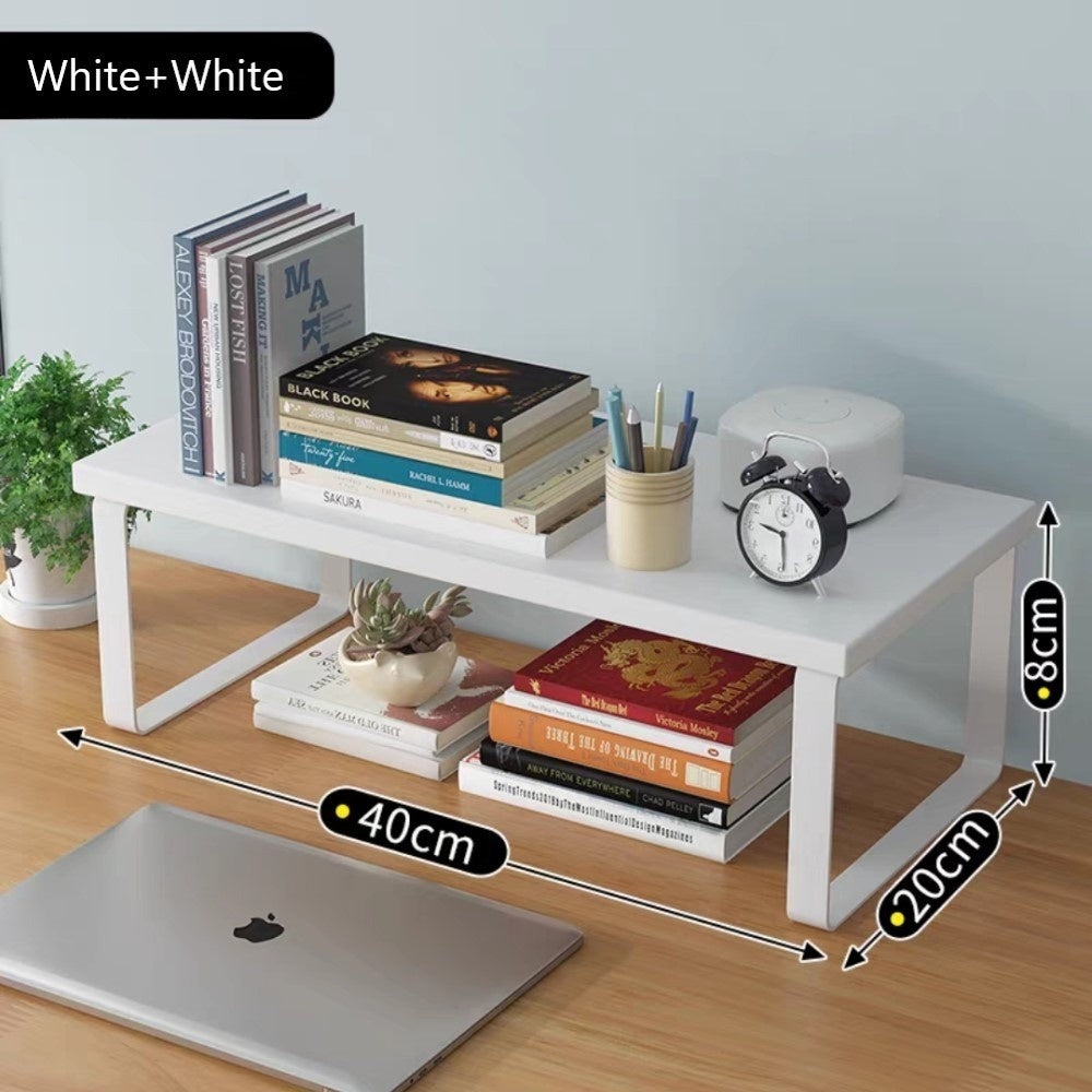 Mojo Wooden Monitor Stand Office Organizer