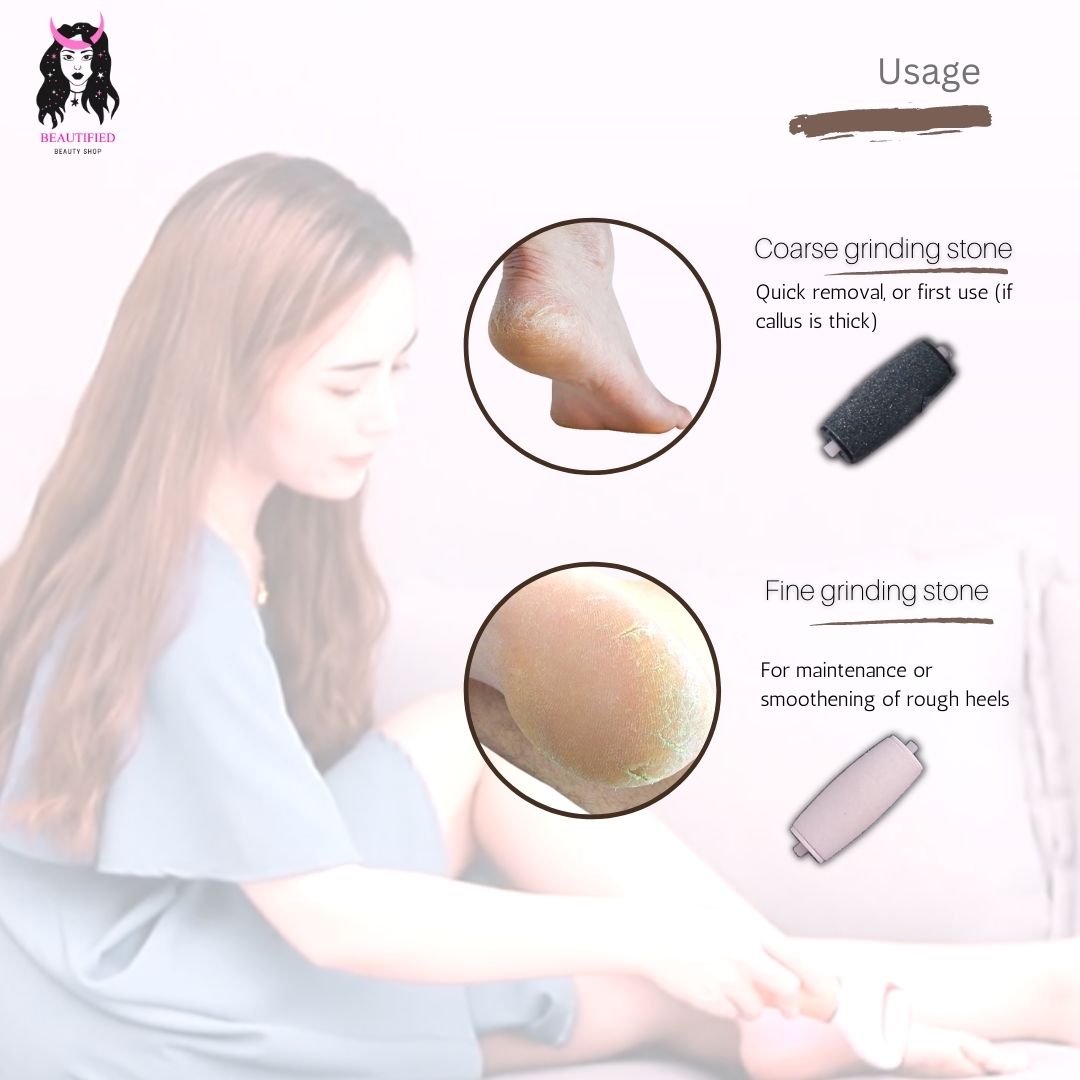 Beautified: Dual-Speed Rechargeable Callus Remover