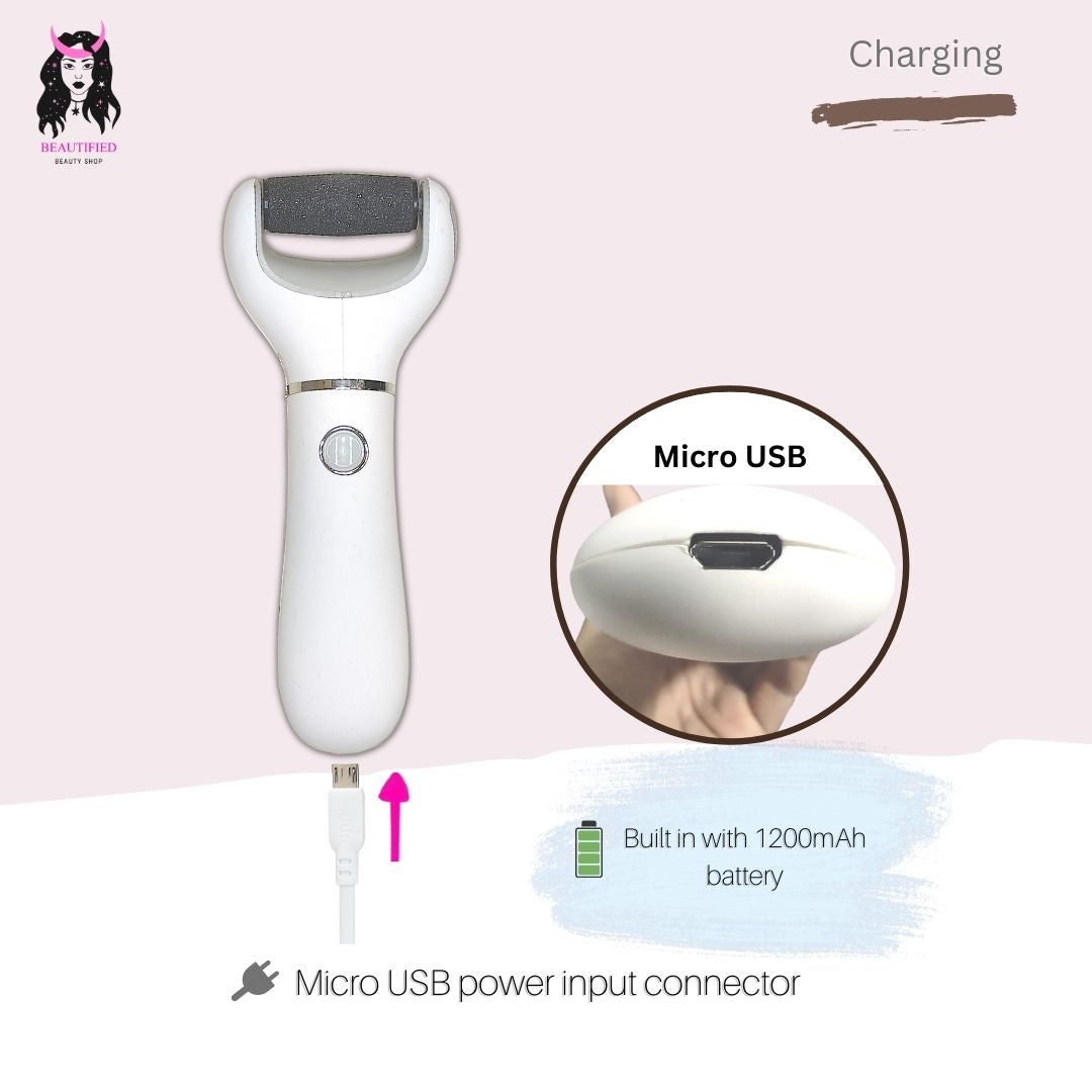 Beautified: Dual-Speed Rechargeable Callus Remover