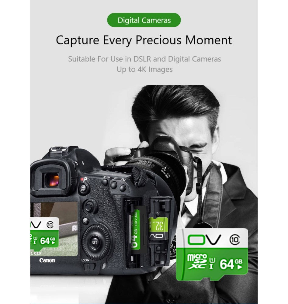 OV Video Speed Class 30 Micro SD Memory Card