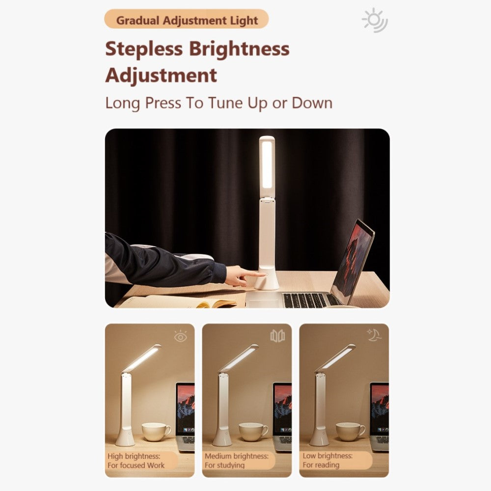 Mojo Rechargeable Foldable LED Desk Lamp with Torch and 1800mAh