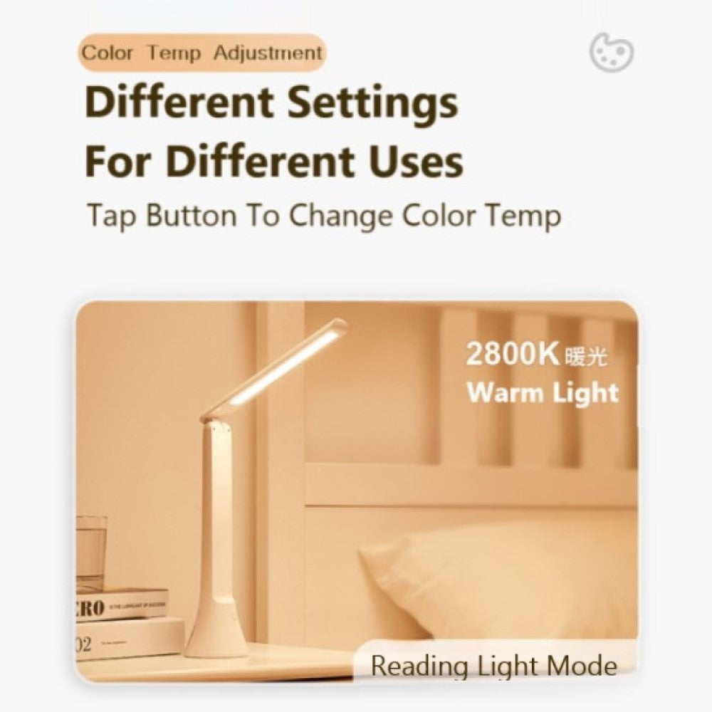 Mojo Rechargeable Foldable LED Desk Lamp with Torch and 1800mAh