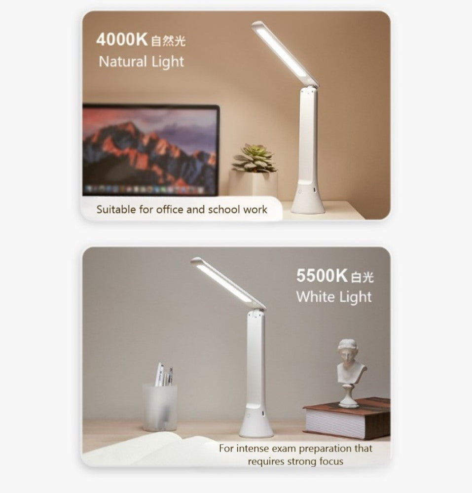 Mojo Rechargeable Foldable LED Desk Lamp with Torch and 1800mAh