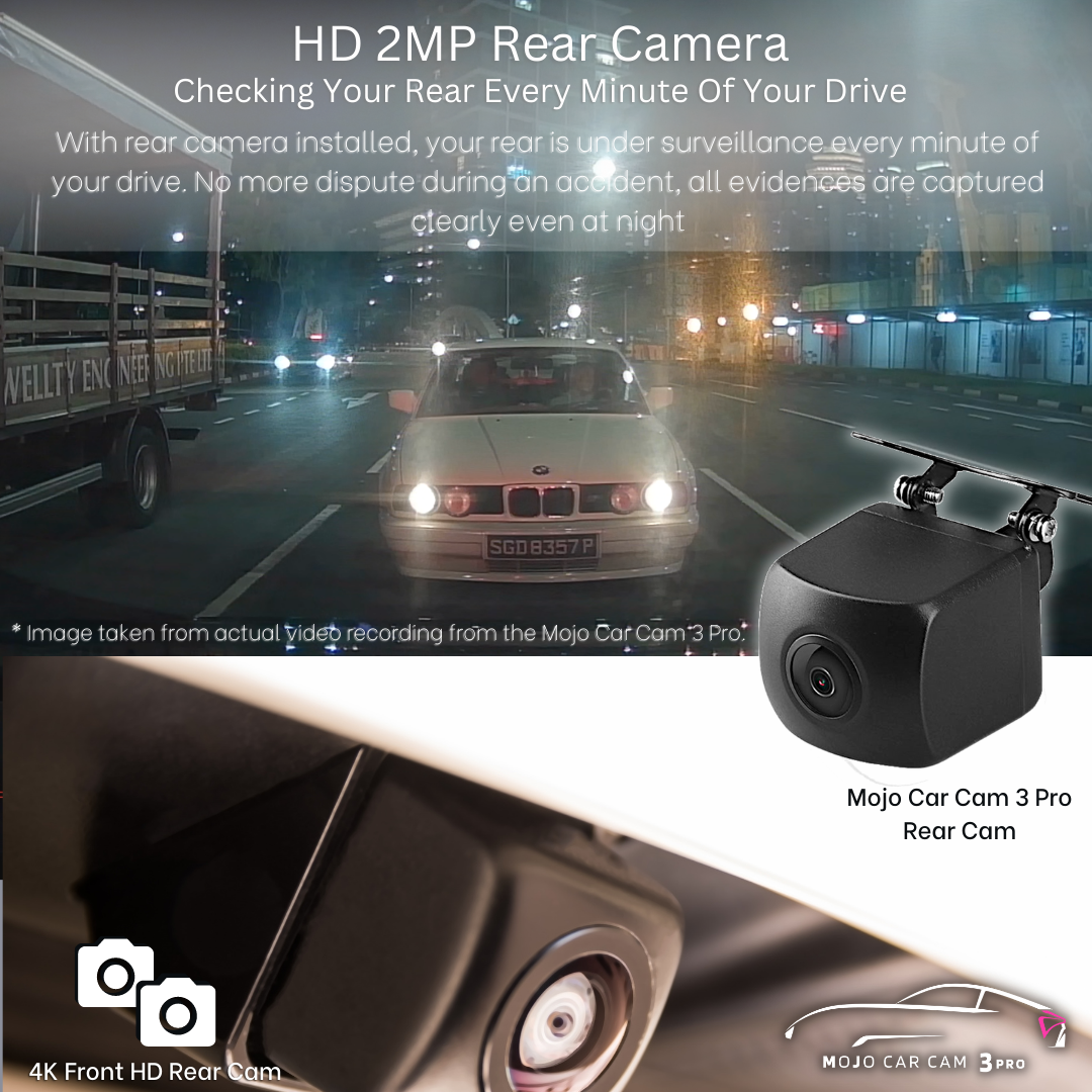Mojo Car Camera 3 EZDL Dual HD Front and Back Camera Dash Cam – MJ