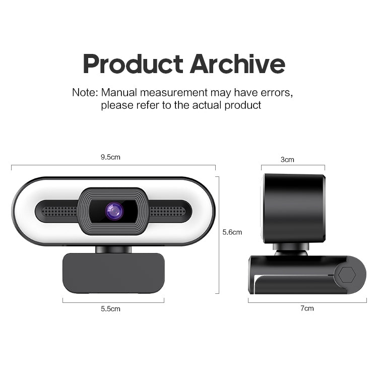 Mojo HD 4K Webcam: Auto Focus & LED for PC & Mac