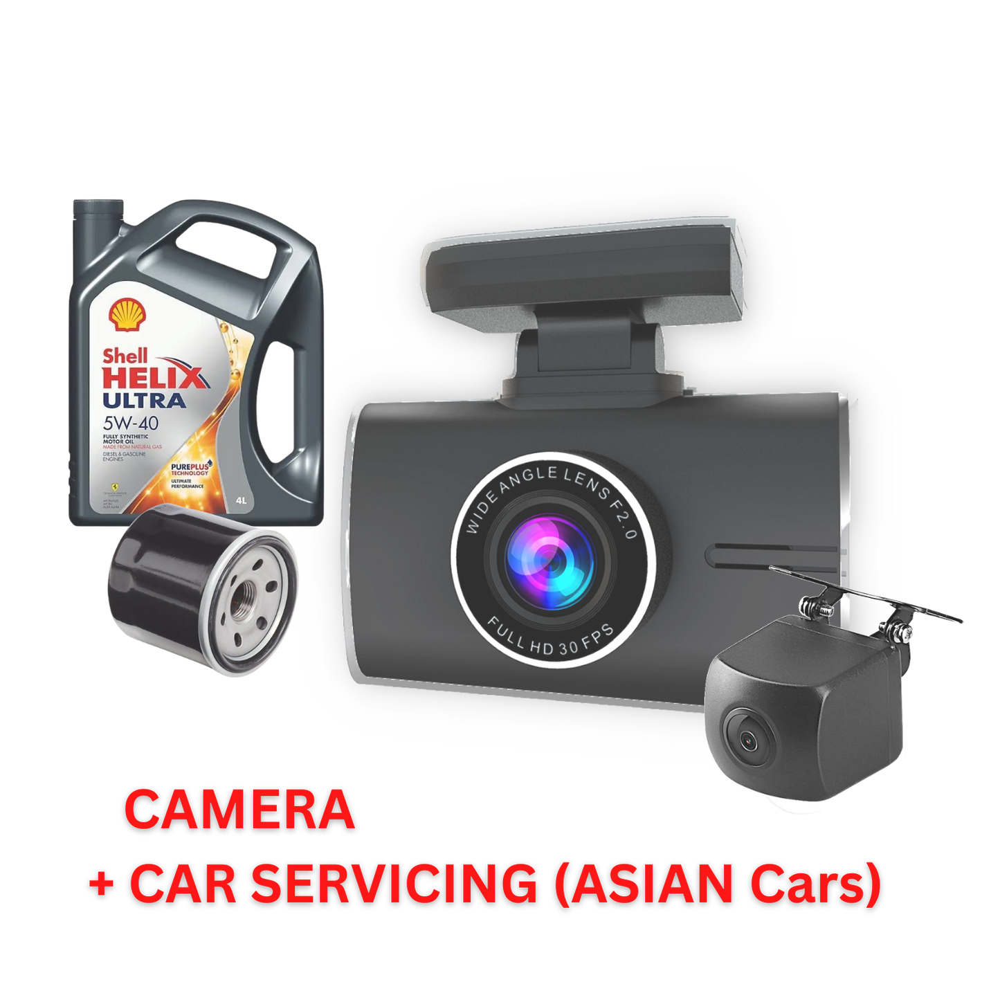 Mojo Car Cam 3 Pro 4K Front and Back HD Car Camera