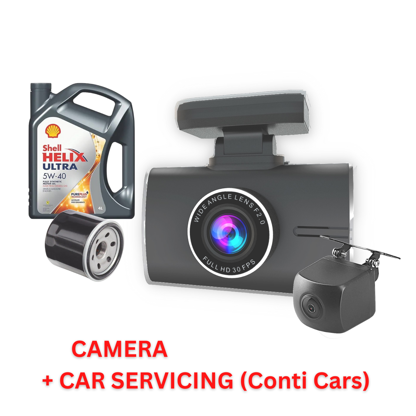 Mojo Car Cam 3 Pro 4K Front and Back HD Car Camera