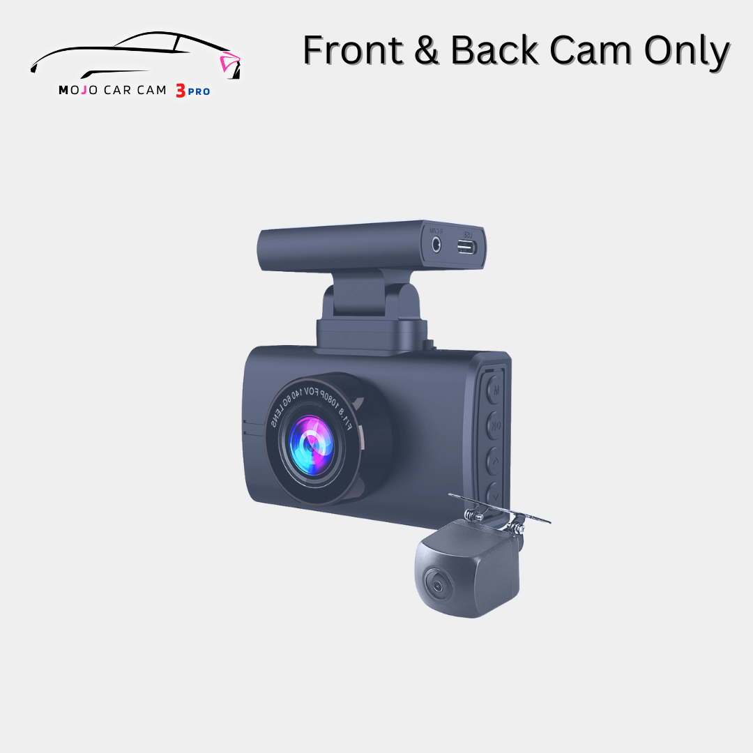 Mojo Car Cam 3 Pro 4K Front and Back HD Car Camera